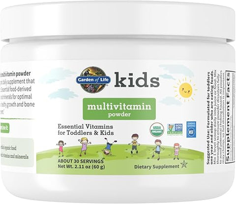 Kids Pó Multivitamínico Diário para Crianças Pequenas – 100% Natural e Nutritivo - Garden of Life