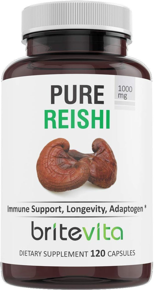 Britevita - Suplemento Alimentar Reishi Puro 120 Cápsulas Veganas – Marca em Destaque