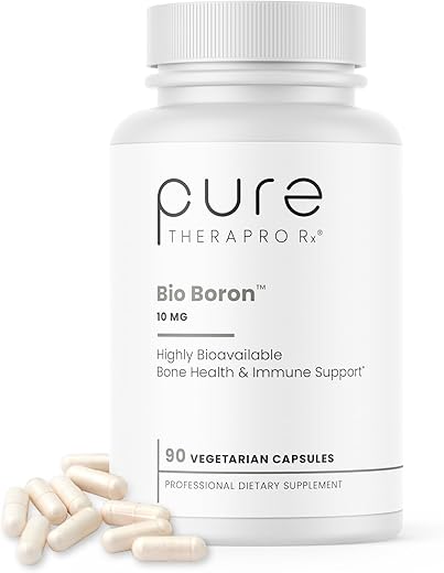Pure Therapro Rx - Pure Bio Boron 10mg – Bororganic Glycine Boron 3 Meses – Suprimento para Homens