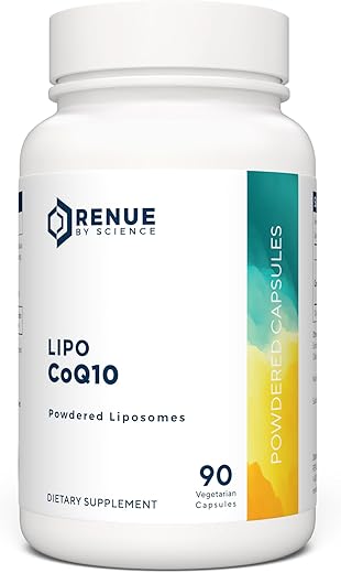CoQ10 – Coenzima Q10 como Ubiquinol CoQ10 | Suplemento Liposomal de CoQ10 de Alta Potência 200mg | 90 Cápsulas de Co Q10 | Não-OGM - Renue By Science