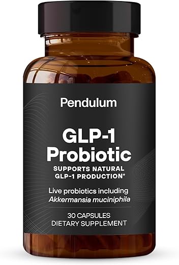 Pendulum - GLP-1 Probiótico – 500M AFU Multi-Strain Probiótico Prebiótico, Suporte Natural à Produção de GLP-1