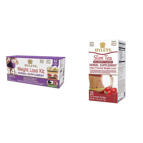 HYLEYS - Chá Emagrecedor Hyleys 14 Dias Sabor Goji Berry – Pacote de Chá para Gerenciamento de Peso (1 Unidade)