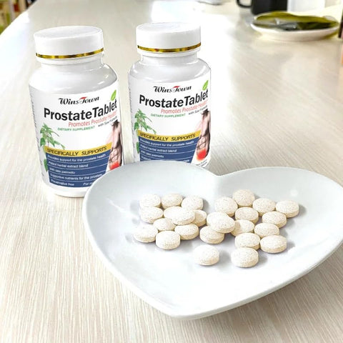Wins Town - Tablet Prostático, Suplemento de Saúde da Próstata com Saw Palmetto para Homens, Bexiga