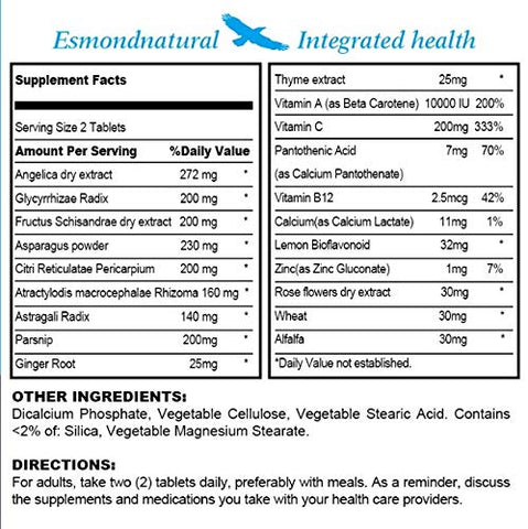 3 Pack) Esmond Natural: Limpador de Pulmões (Mantenha a Função Respiratória Saudável), GMP, Certificado pela Natural Product Assn, Fabricado nos EUA – 180 Comprimidos