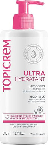 Leite Corporal Ultra-Hidratante 500ml | Hidratação Intensa | Pele Macia e Nutrida - Topicrem