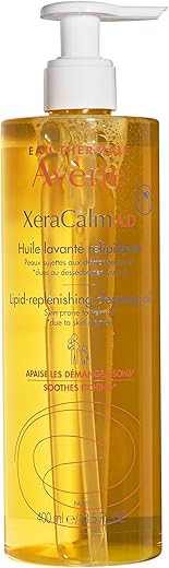 Eau Thermale Avène XeraCalm A.D Óleo de Limpeza Reparador Lipídico, Dermatite Atópica, Pele com Eczema, Sem Fragrância, Pump, 400 ml