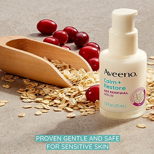 Calm Restore Renovação Anti-Rugas – Sérum Facial Anti-Envelhecimento com Aveia Nutritiva – 30ml - Aveeno