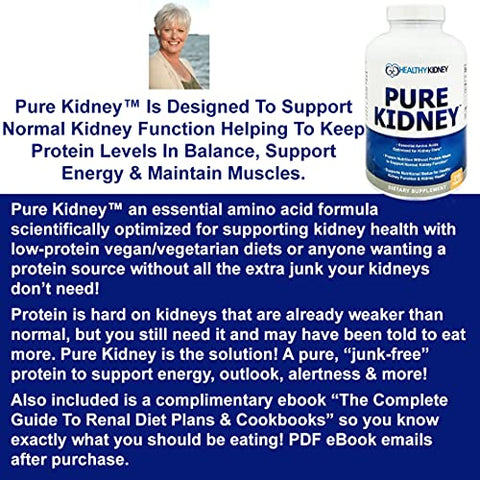 Kidney Restore - Livro de Dieta Renal e Suplemento para Saúde Renal – Receitas para Rejuvenescimento, Dieta com Baixo Teor de Proteína e Suplemento Renal. 210 Comprimidos