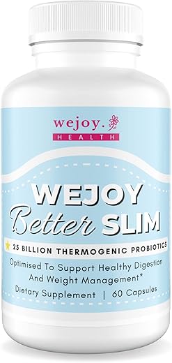 WEJOY. - Better Slim – Probióticos Termogênicos para Mulheres, Alívio de Inchaço, Supressor de Apetite para Perda de Peso, Probióticos de Desintoxicação para Saúde Digestiva, Lactobacillus Acidophilus – 100g