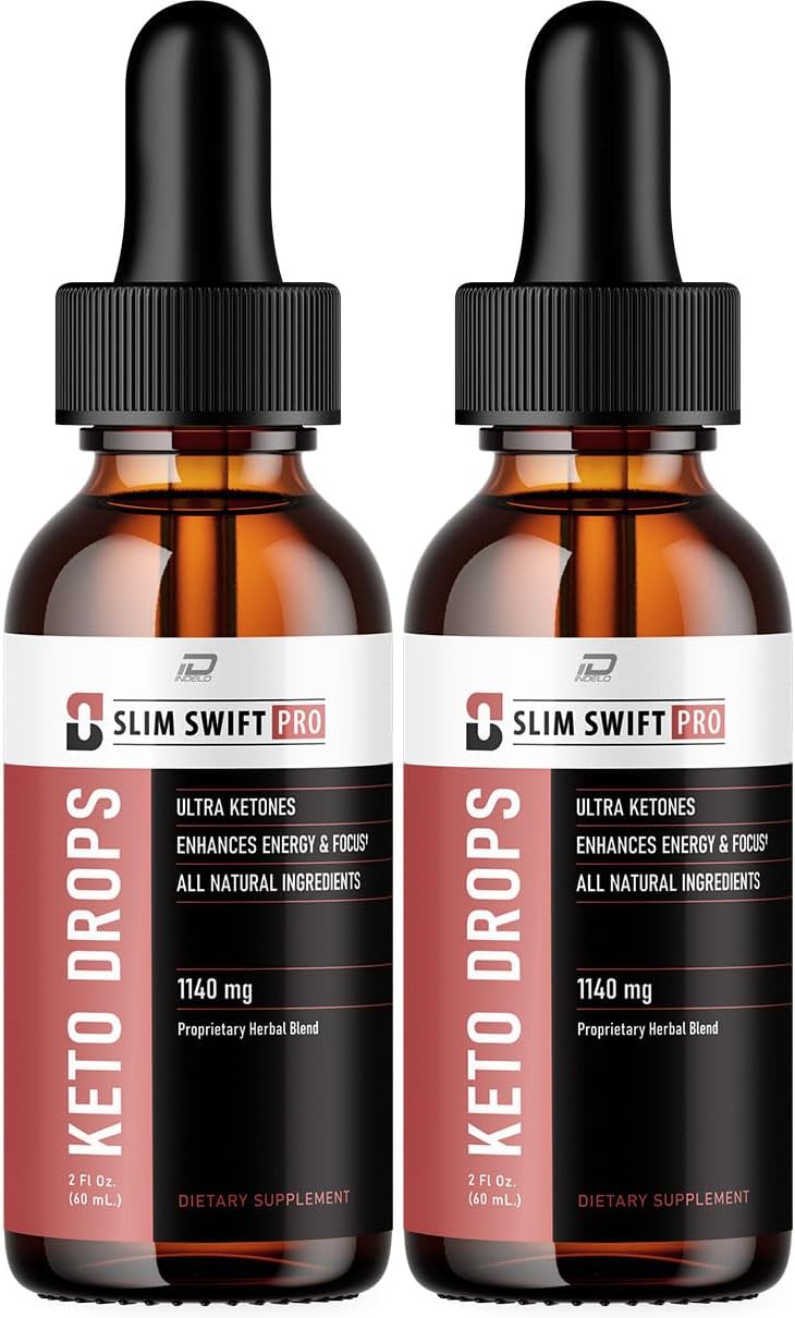 Indelo - SlimSwift Pro – Gotas Líquidas para Metabolismo – Suporte Metabólico Original – Avaliações SlimSwift Pro (2 Pacotes – Fornecimento de 2 Meses)