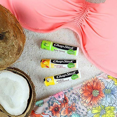 ChapStick - Chapstick Edição Limitada Coleção Paraíso Tropical Aloha Coco Protetor Labial em Tubo – Ótimo para Hidratação e Proteção da Pele dos Lábios