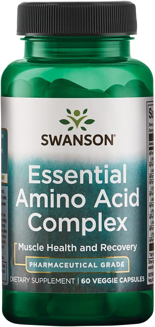Ajipure Fórmula de Aminoácidos Essenciais 9 Grau Farmacêutico 60 Cápsulas Vegetais - Swanson