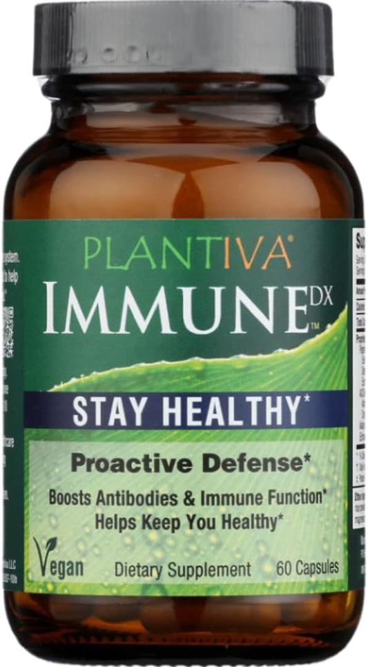 Plantiva - ImmuneDx: Suplemento Herbal Diário para Impulsionar a Imunidade, Resistência Natural, Defesa Completa do Corpo com Equinácea