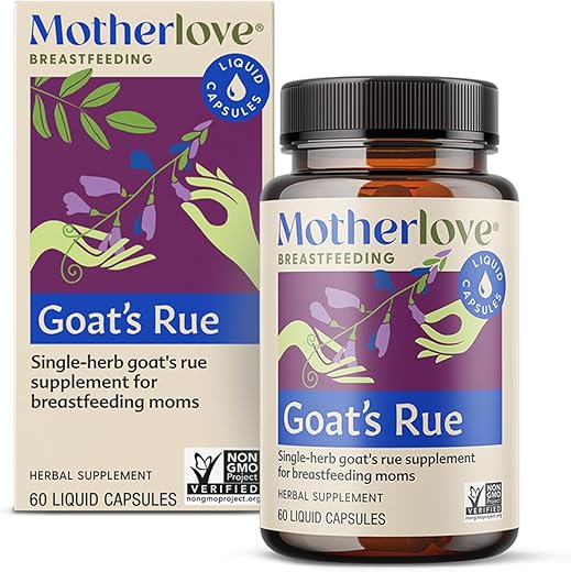 Goat’s Rue – Cápsulas Líquidas (60) para Desenvolvimento do Tecido Mamário – Marca Motherlove - Motherlove