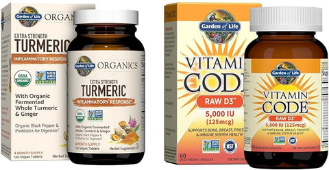 Curcumin 100mg – 120 Tablets | Resposta Inflamatória | Turmeric | 100g - Garden of Life