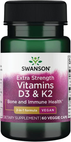 D3 Extra Forte – Vitamina D3 em Cápsulas 5000 UI – 60 Cápsulas - Swanson