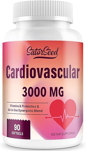 SatorSeed - Cardiovascular Supplement 3000MG Vitaminas – Marca Líder em Saúde Cardíaca
