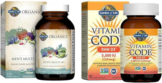 Organics – Multivitamínico Masculino 40+ 120 Comprimidos - Garden of Life