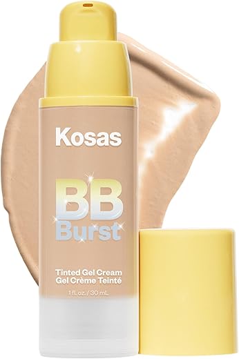 BB Burst Gel Creme Facial Tonalizante – Suporta Colágeno Saudável, Suaviza a Pele, Hidrata – Kosas BB Burst Gel Creme Facial Tonalizante – Suporte ao Colágeno Saudável, Pele Suave, Hidratação - Kosas