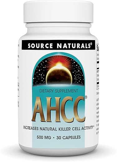 AHCC 500 mg Aumenta a Atividade das Células Assassinas Naturais* 500mg – 30 Cápsulas - Source Naturals