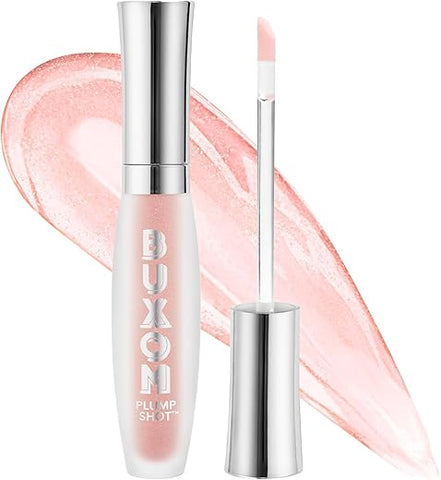 BUXOM Plump Shot – Sérum Labial Infundido com Colágeno, Peptídeos, Ácido Hialurônico e Abacate – Gloss Labial Preenchedor de Lábios