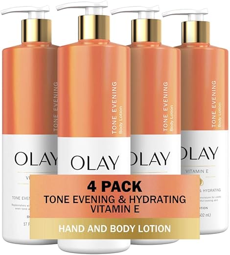 Loção Corporal Hidratante e Uniformizadora de Tons, Hidratação Profunda, 500ml (Pacote com 4 unidades) - Olay