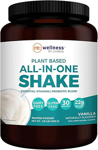 Shake de Baunilha à Base de Plantas – Pó de Proteína Vegetariana que Apoia a Saúde Intestinal – Marca Reignite Wellness - Reignite Wellness