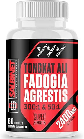 Salbinet - Suplementos Fadogia Agrestis Tongkat Ali – Testados por Terceiros – 1400mg  – 1400mg Fadogia Agrestis