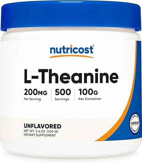 L-Theanine em Pó 100g – Livre de Glúten | Comprar Online - Nutricost
