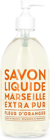 La Compagnie de Provence - Compagnie de Provence Sabonete Líquido Extra Puro de Marseille – Flor de Laranjeira – Frasco de Vidro com Bomba de 500ml