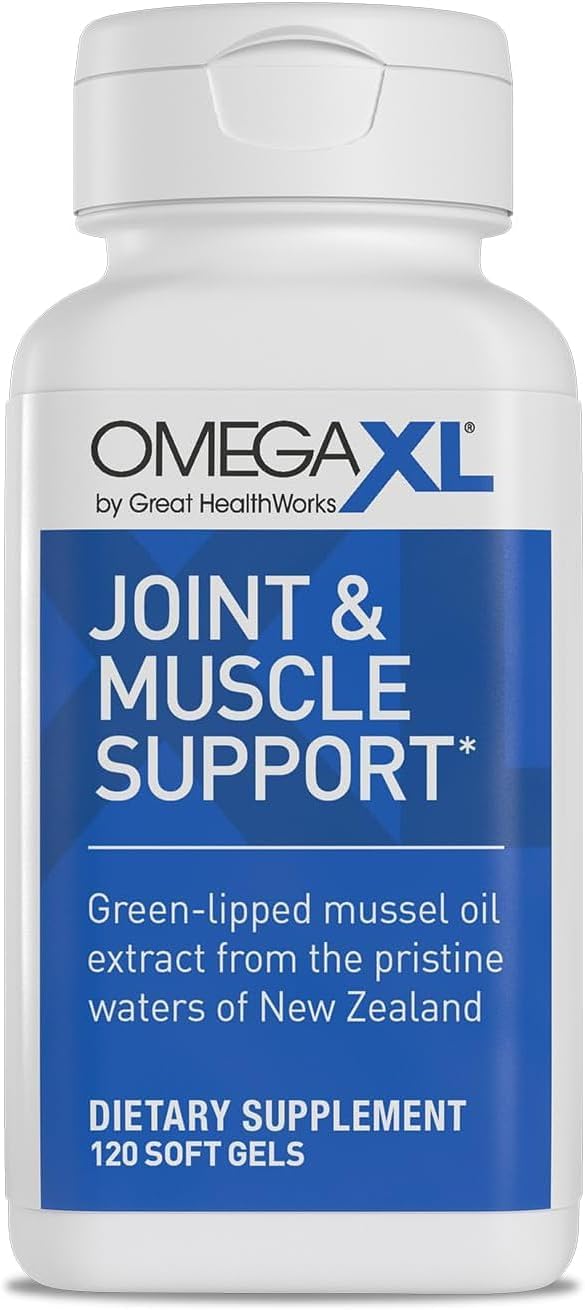 Generic - Omega XL – Suporte Articular Natural, Óleo de Mexilhão de Lábios Verdes, Cápsulas Soft Gel, Livre de Medicamentos, 120 Unidades