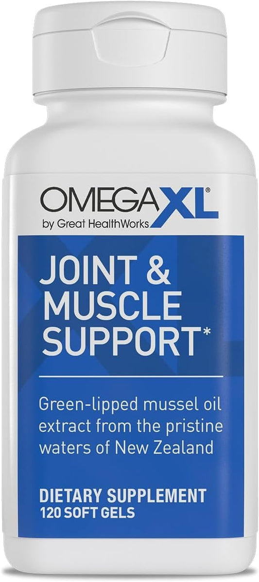 Generic - Omega XL – Suporte Articular Natural, Óleo de Mexilhão de Lábios Verdes, Cápsulas Soft Gel, Livre de Medicamentos, 120 Unidades