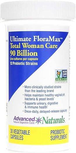 Floramax Total Woman Care 90 Bilhões Cápsulas, 30 Unidades – Cuidado Total para Mulheres - Advanced Naturals