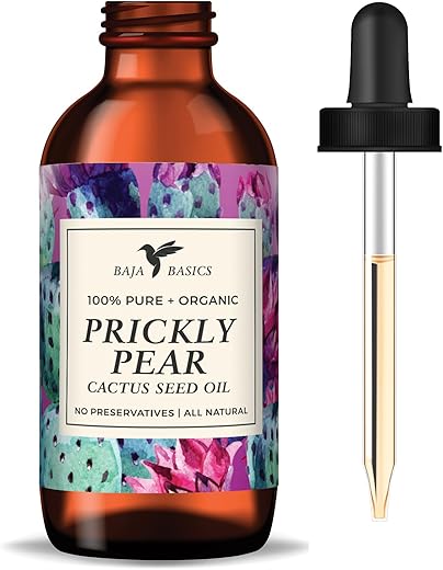Baja Basics - Óleo de Figo da Índia Prensado a Frio, 100% Puro, Não Refinado – Hidratante para Pele, Rosto, Corpo, Unhas e Cabelo – Produto de Beleza Multiuso para Homens e Mulheres – Frasco de 30 ml