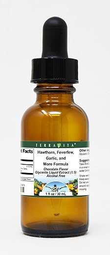 Extrato Líquido Glicerado de Fórmula de Espinheiro, Matricária, Alho e Mais (1:5) – Sabor Chocolate (30 ml, ZIN: 523679) – Kit com 2 - Terravita