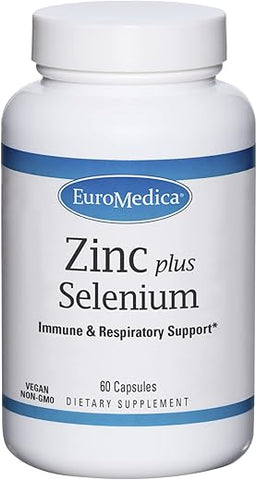 Euromedica - EuroMedica Zinc Plus Selenium – 60 Cápsulas – Reforço Imunológico