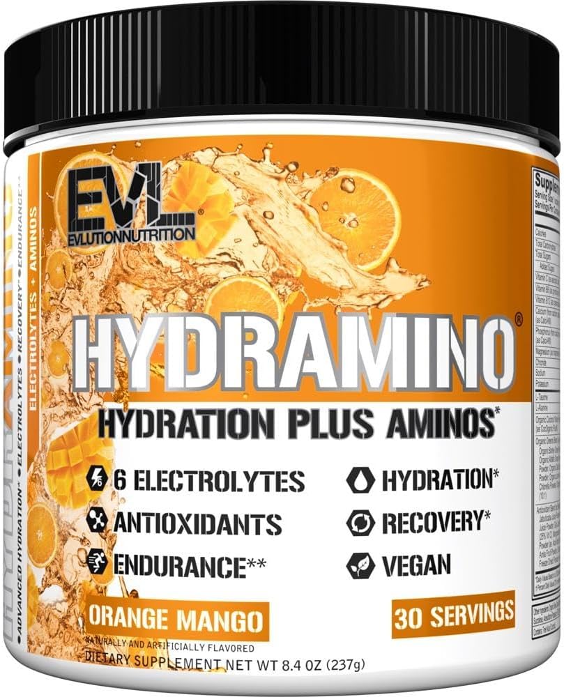 Nutrition HYDRAMINO: Hidratação Completa com 6 Eletrólitos e Vitamina C - Evlution