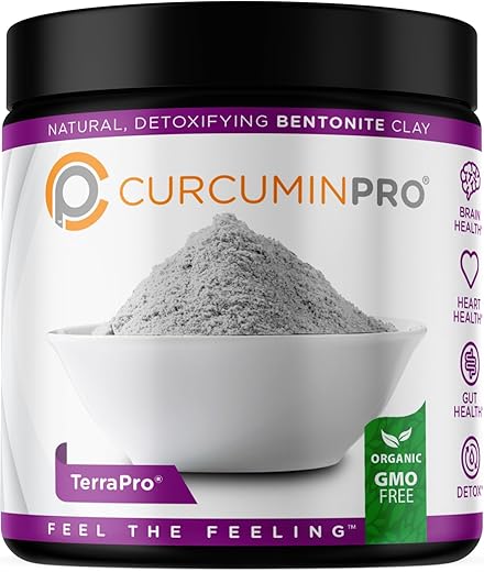 curcuminpro - CurcuminPro TerraPro Bentonite Clay Detox | 90g | Suporte Natural para Saúde Intestinal e do Corpo Inteiro