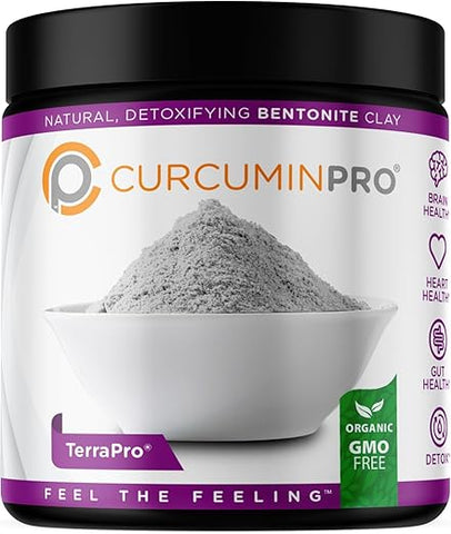 curcuminpro - CurcuminPro TerraPro Bentonite Clay Detox | 90g | Suporte Natural para Saúde Intestinal e do Corpo Inteiro