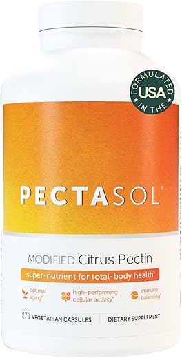EcoNugenics - PectaSol Modified Citrus Pectin – 270 Cápsulas – Saúde Total do Corpo para Apoiar o Coração, Sistema Imunológico e Resposta Inflamatória