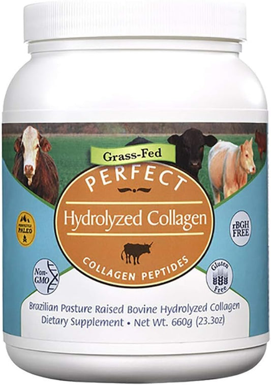 Pó de Colágeno Hidrolisado Perfeito – 660g – Colágeno Natural – Criado em Pasto Brasileiro – Promove Pele Saudável – Kit com 2 - Perfect Supplements
