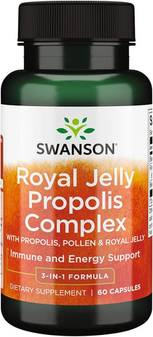 Swanson Ultra - Swanson Royal Jelly Propolis Complex – 60 Cápsulas | Complexo de Geléia Real e Própolis
