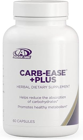 Carb-Ease Plus – Bloqueador de Carboidratos com Extrato de Feijão Branco e Extrato de Semente de Uva | 60 cápsulas | Marca AdvoCare - AdvoCare