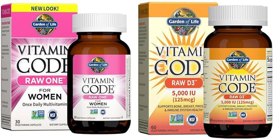 Multivitamínico para Mulheres, Vitamin Code Raw One – 60 Cápsulas - Garden of Life