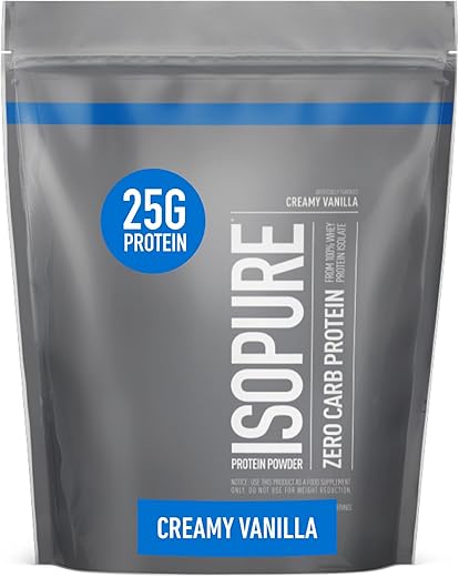 Whey Isolate Creamy Vanilla – Pó de Proteína com Vitamina C – 100% Puro – 30g de Proteína por Porção – Embalagem de 500g - Isopure