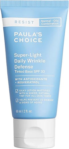 Paula's Choice - Paula’s Choice RESIST Super-Light Daily Wrinkle Defense SPF 30 Hidratante Facial Matificante com Tonalizante, UVA – 50ml