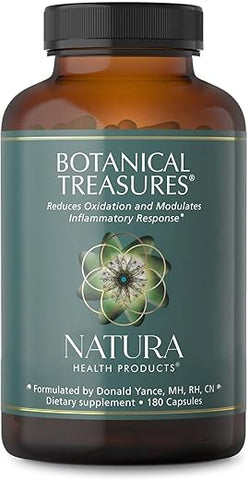 Suplemento Botânico Tesouros da Natureza – Suporte Amplo de Atividade Antioxidante – Com Cúrcuma, Gengibre, Chá Verde, Pimenta Preta, Trans-Resveratrol – 100% Natural e Potente – 60 cápsulas - Natura Health Products