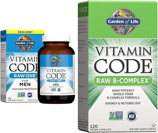 Multivitamínico para Homens, Vitamin Code Raw One – 60 Cápsulas - Garden of Life