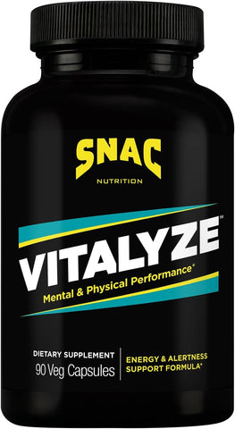 Vitalyze – Energizante para Desempenho Mental e Físico, 90 Cápsulas - SNAC