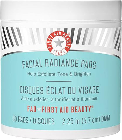 Facial Radiance Pads – Pads Diários Esfoliantes com AHA que Auxiliam no Tônus Facial | Primeiros Socorros para a Pele - First Aid Beauty